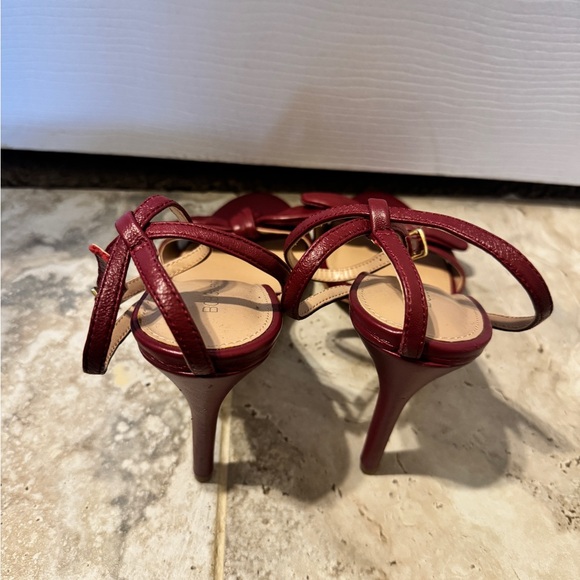 BCBG Red Bow Strap Heels - Picture 3 of 4